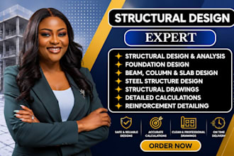 structural load calculations for beams, slabs and column