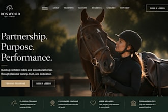 design squarespace horse trainer website equestrian website horse riding website