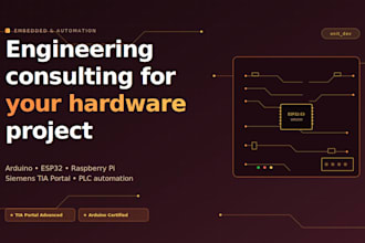 consult on your arduino esp32 or siemens plc automation project