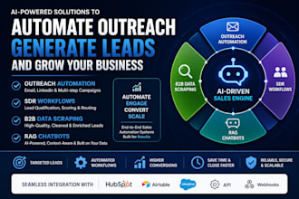 do outreach automation sdr workflow b2b data scraping rag chatbots agentic ai
