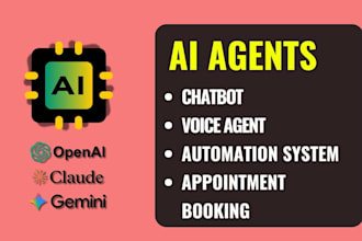 build ai agents chatbot voice bots and automation systems