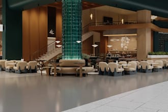 remodel luxury hotel lobby,boutique cafe design,restaurant highend render,lounge