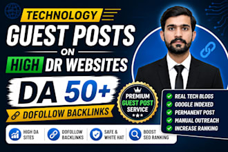 publish a technology guest post with tech backlinks
