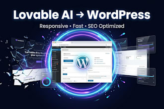 convert lovable ai to wordpress with elementor