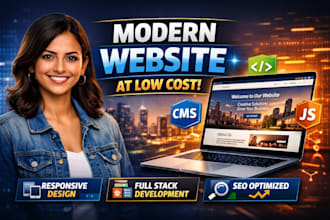 design and develop a modern responsive website at low cost