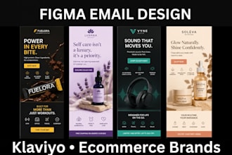 design responsive figma email templates for klaviyo