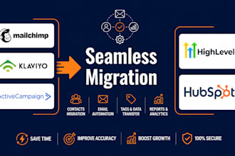 migrate mailchimp klaviyo activecampaign to gohighlevel hubspot email marketing