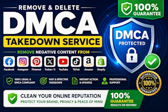 delete negative content from social media platforms and remove google links