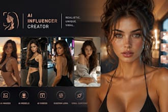 create realistic ai influencer, ai model, viral content, ai image editing
