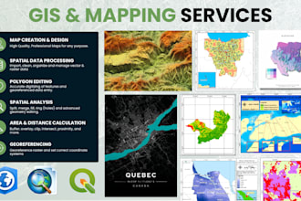 create gis, research map and spatial analysis