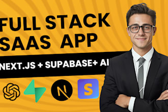 build full stack ai saas platform with authentication and payments