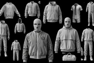 do 3d clothing modeler uv mapping glb fivem gang custom second life clothing