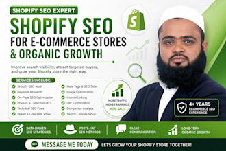 shopify SEO for ecommerce stores and organic growth