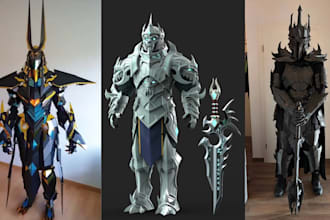 3d wearable cosplay armor 3d cosplay print and paint 3d mask helmet armor stl