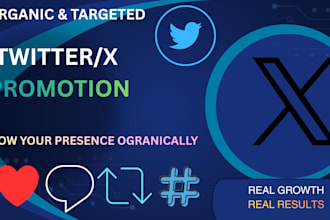 promote your twitter x account with organic marketing