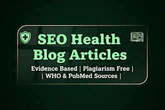 write SEO optimized health blog articles