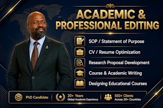 professionally edit and enhance your statement of purpose