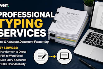 do professional manual typing and document formatting