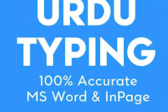do fast urdu typing and data