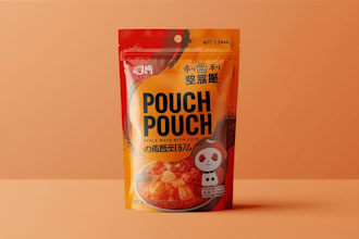 design creative box, pouch and label packaging design