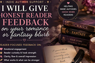 improve your fantasy or romance book blurb and attract readers