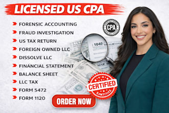prepare form 5472 and 1120 for foreign owned US llc