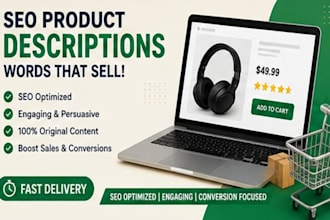 write SEO product description and ecommerce website content