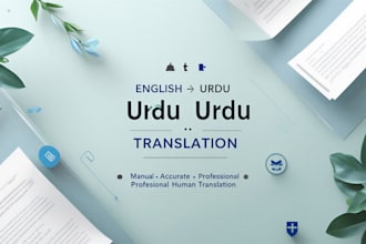 be your document and academic urdu editing translation or bilingual proofreading