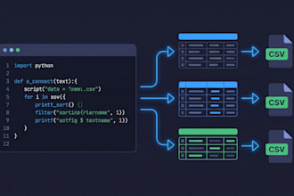 write a python script to automate your CSV, excel, or data processing task