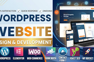 do wordpress web design and development, redesign and clone
