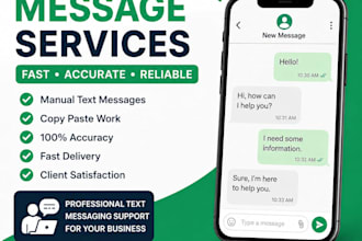 type and send professional text messages
