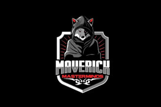 make innovative logo with hooded animal creature character