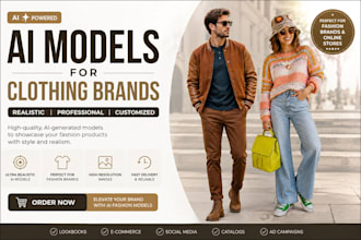 create ai clothing model mockups for fashion brand apparel ads