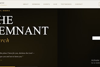 build a professional church website