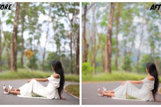 do professional skin retouching and photo editing