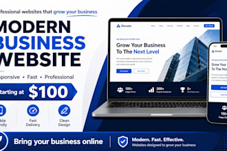 build a clean responsive showcase website for your business