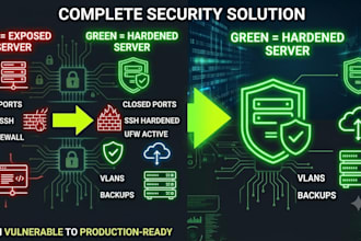 secure linux hardening vlans backups network isolation