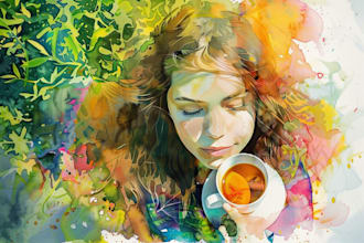 draw a watercolor illustration