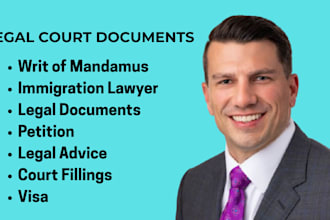 draft writ of mandamus petition for uscis delay, immigration lawyer