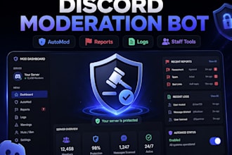 create a custom discord moderation bot