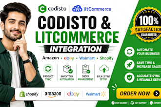design codisto litcommerce integration for amazon ebay walmart shopify store
