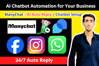 build advanced manychat chatbot automation for whatsapp, instagram and messenger