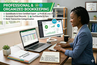 do bookkeeping in quickbooks xero and excel for small business
