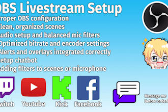 set up obs studio for streaming and recording