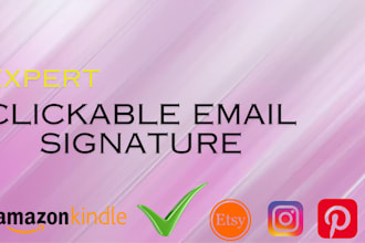 graphic and email signature designer focused on creating