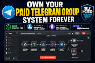 build a self hosted telegram paid group automation with auto kick and zero cost