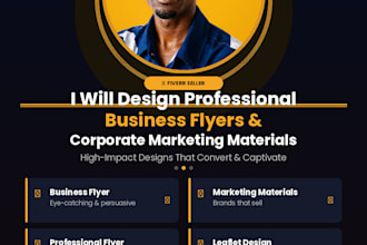 design business flyers and corporate marketing materials