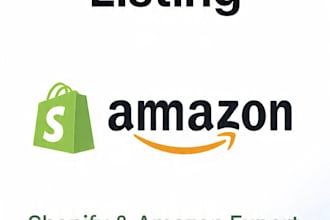 do ecommerce data entry product listing for shopify amazon