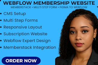 design webflow website membership memberstack subscrption site webflow form