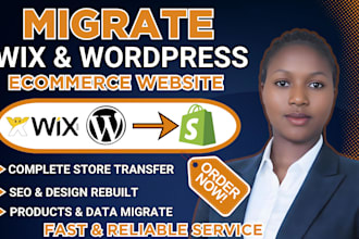 migrate your ecommerce website to shopify, clone migrate your e commerce website